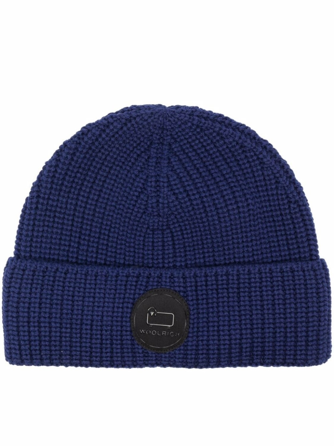 

Woolrich шапка бини с нашивкой-логотипом, синий