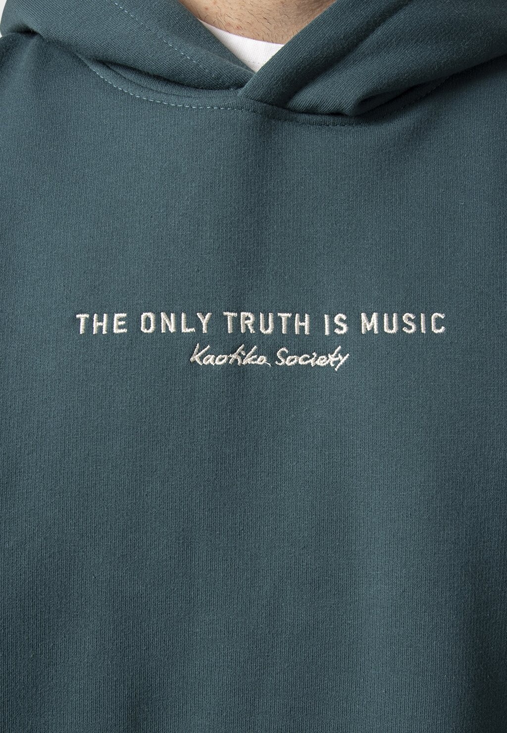 

Толстовка с капюшоном THE ONLY TRUTH IS MUSIC UNISEX Kaotiko, зеленый