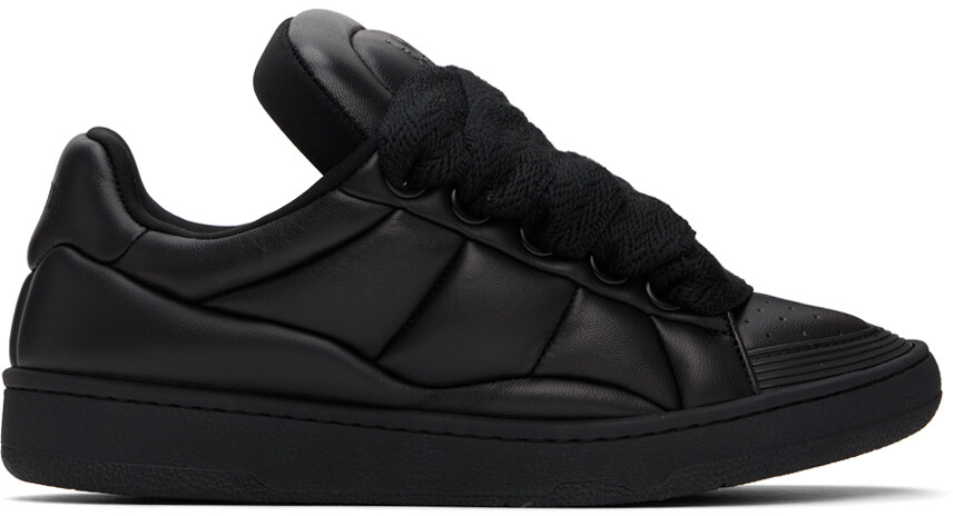 

Черные бордюрные кроссовки Lanvin, цвет Black/Black