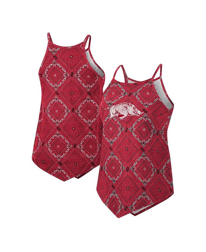

Женская футболка-бандана x Wrangler Cardinal Distressed Arkansas Razorbacks Colosseum, красный