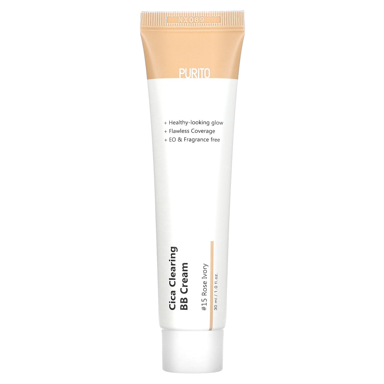 

Cica Clearing BB Cream, 15 Rose Ivory, 1 fl oz (30 ml), Purito