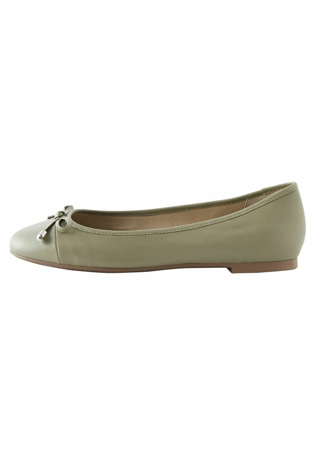 Балетки Forever Comfort Round Toe Regular Fit Next, зеленый балетки forever comfortâ square toe ballerina next синий