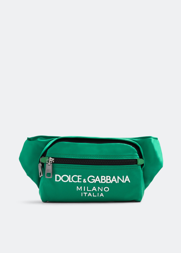 Поясная сумка Dolce&Gabbana Small Logo Nylon, зеленый