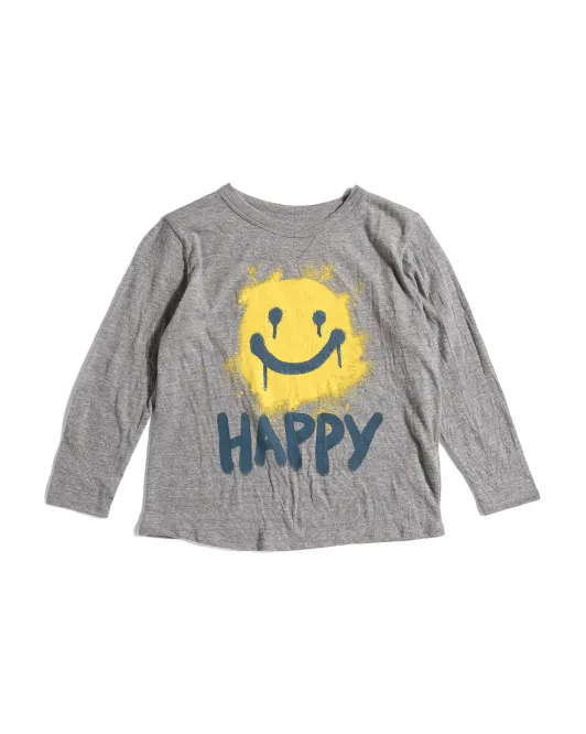 

Серый топ с длинными рукавами Big Boys Happy Happy Chaser, серый