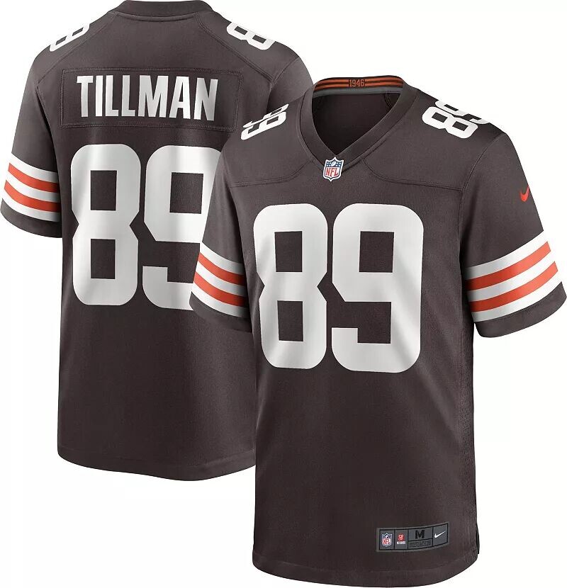 

Мужское джерси Nike Cleveland Browns Cedric Tillman #89 Brown Game