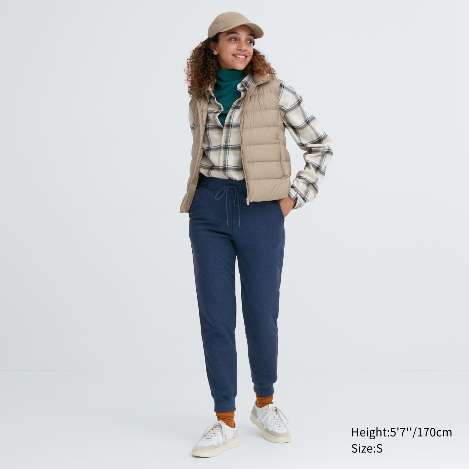 

Спортивные брюки heattech на плюшовой подкладке UNIQLO, синий