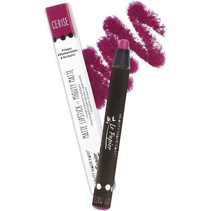 

Матовая губная помада Purple Vegan Matte Cerise 6G, Beauty Made Easy Le Papier