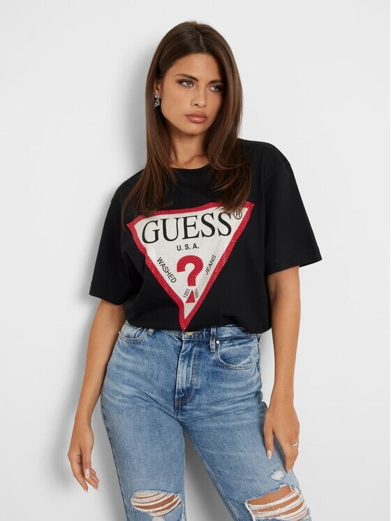 

Классическая футболка Guess, черный