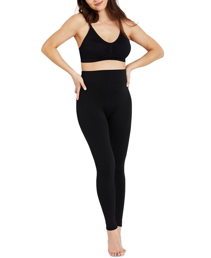 

Флисовые леггинсы для беременных Motherhood Maternity, черный