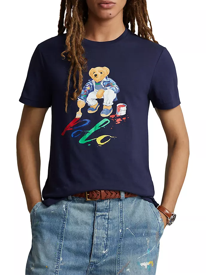 

Футболка Polo Bear с логотипом Polo Ralph Lauren, темно-синий