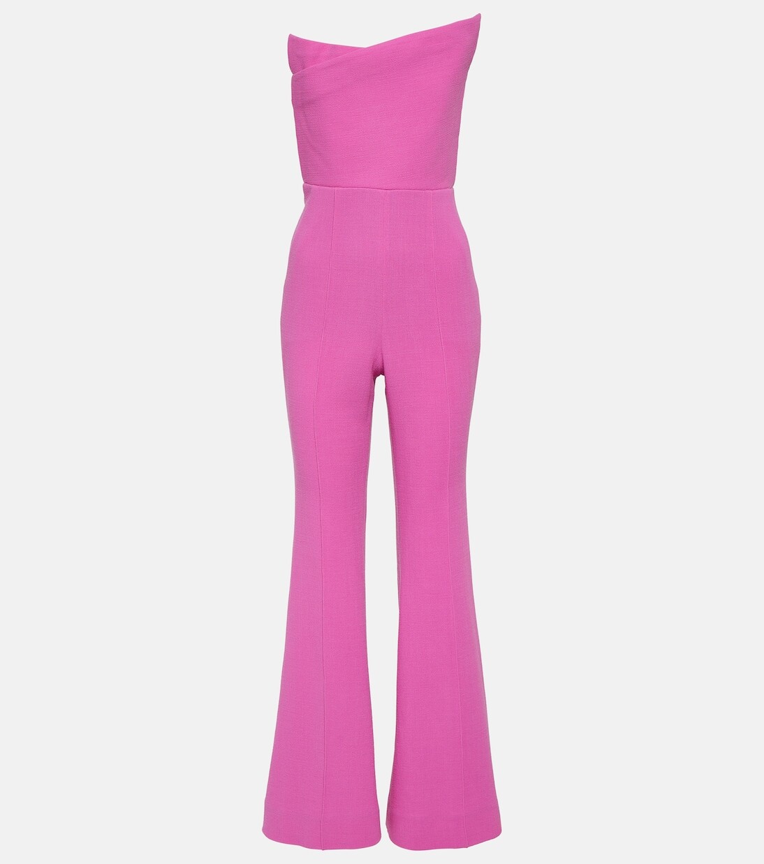 

Асимметричный комбинезон из шерсти Roland Mouret, розовый