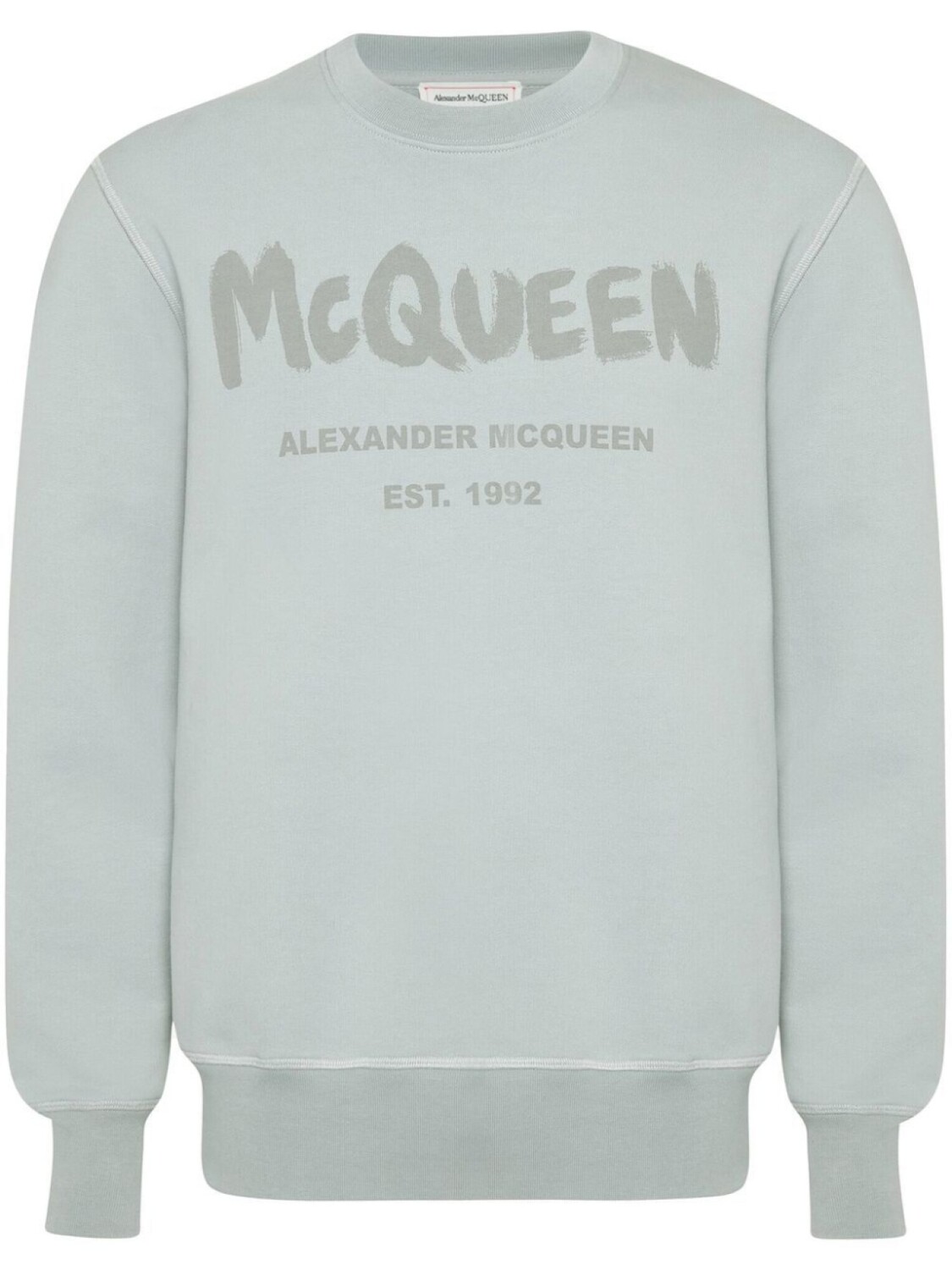

Alexander McQueen толстовка с логотипом Graffiti, серый