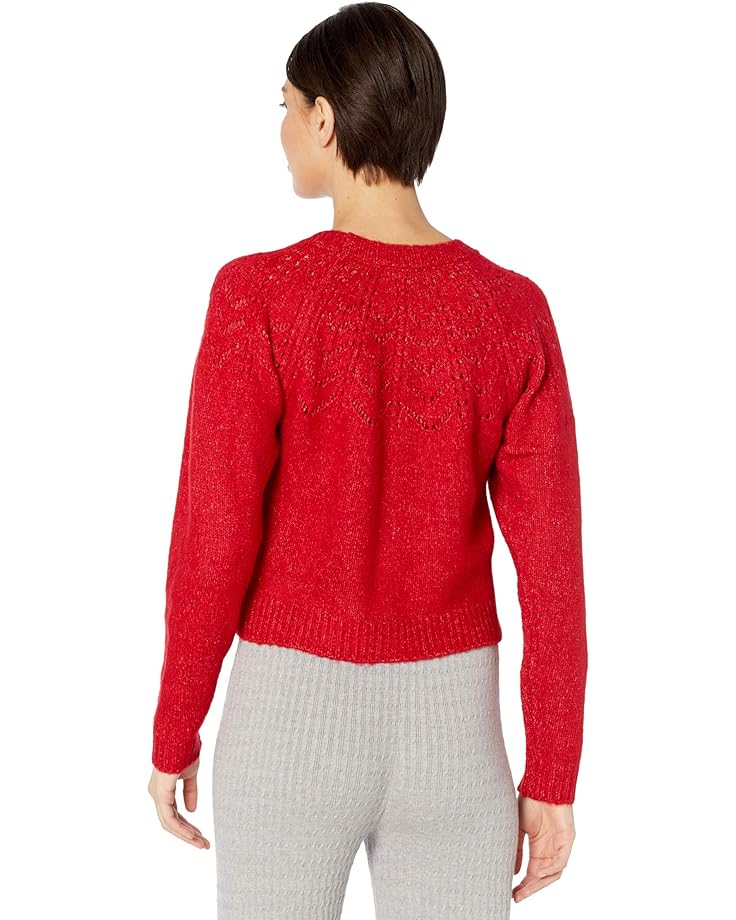Свитер Steve Madden Turn Knit Up Sweater, цвет Crimson Red
