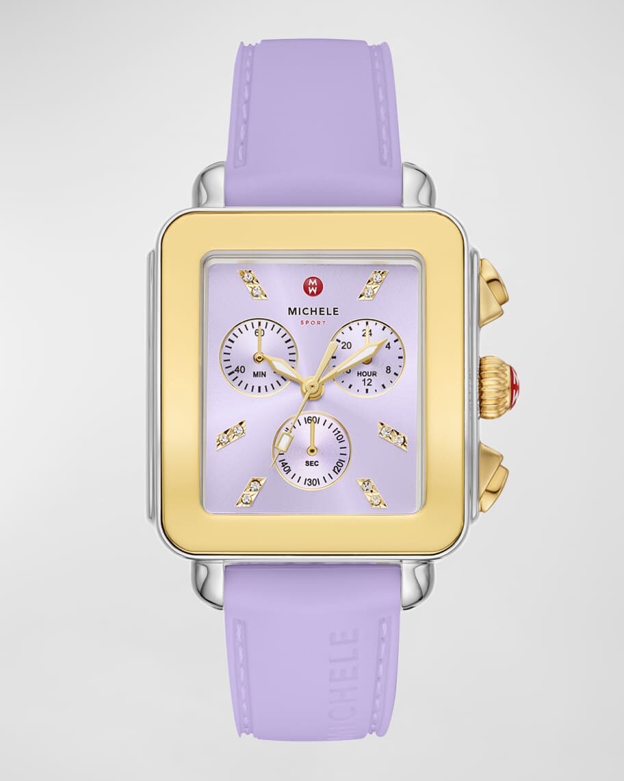 

Часы Deco Sport с двухцветным силиконовым ремешком MICHELE
