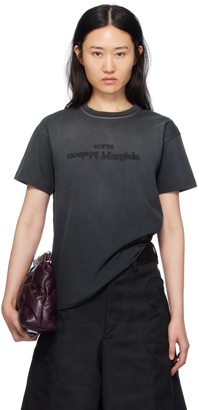 

Черная футболка с обратным рисунком Maison Margiela