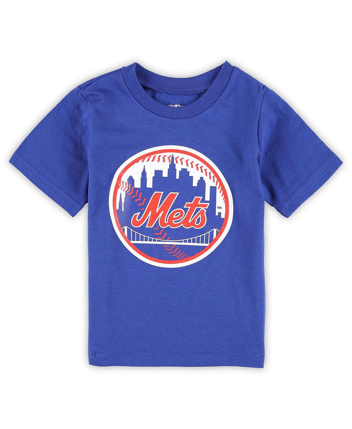 

Футболка с основным логотипом Royal New York Mets Team Crew для мальчиков и девочек для малышей Outerstuff