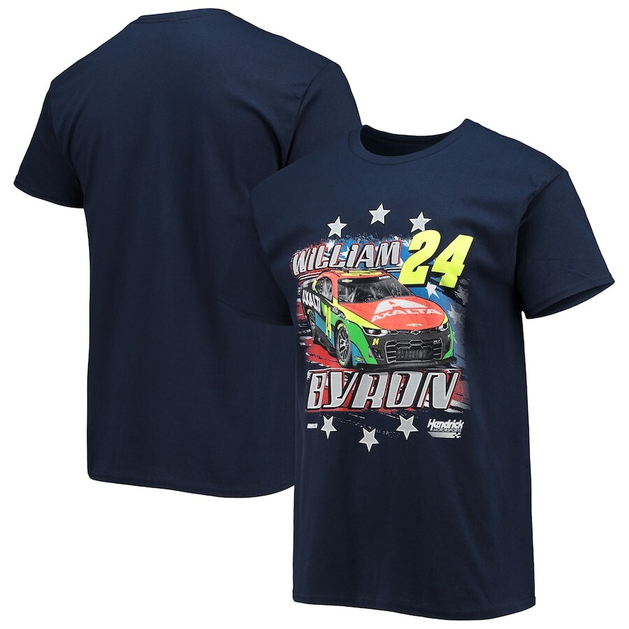 

Футболка с коротким рукавом Hendrick Motorsports Team Collection William Byron, нави