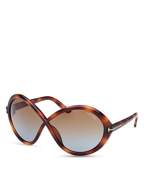

Солнцезащитные очки Jada Butterfly, 68 мм Tom Ford, цвет Brown