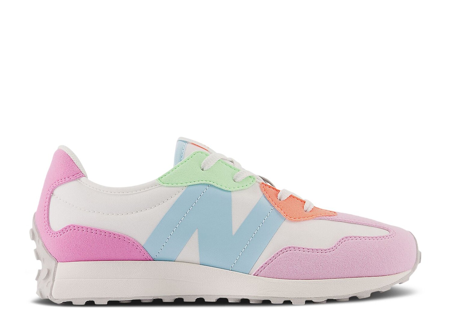 

Кроссовки New Balance 327 Big Kid 'Raspberry Bleach Blue', разноцветный
