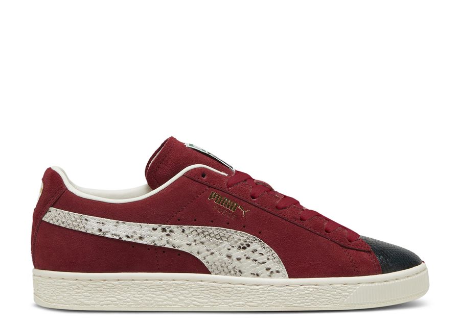 

Кроссовки Puma Suede, цвет Split Intense Red Snakeskin