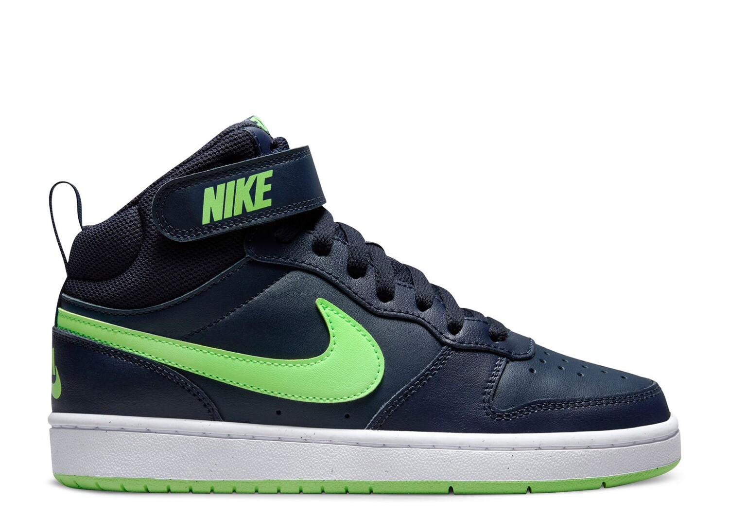 

Кроссовки Nike Court Borough Mid 2 Gs 'Dark Obsidian Lime Blast', синий