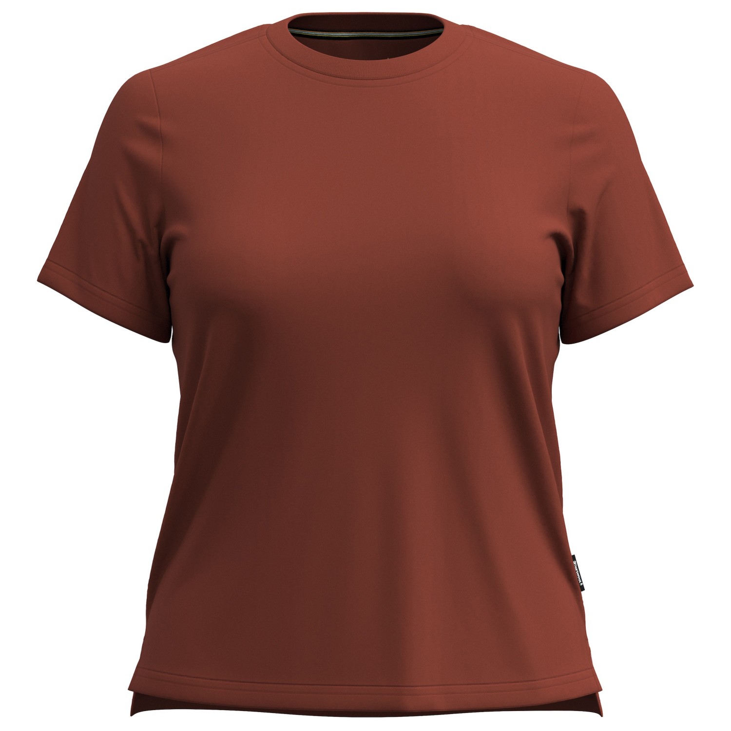 Рубашка из мериноса Smartwool Women's Perfect Crew Tee, цвет Pecan Brown