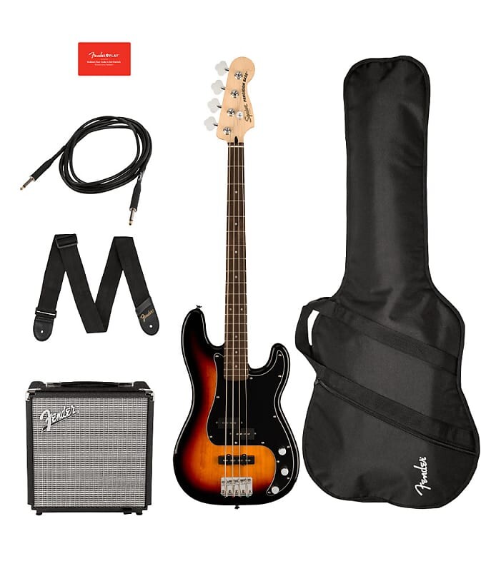 

Басс гитара Squier by Fender Affinity Series Precision Bass PJ Pack, 3-Color Sunburst