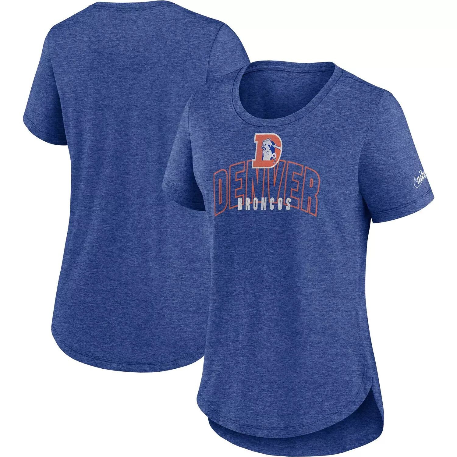 

Женская футболка Nike Heather Royal Denver Broncos Fashion Tri-Blend Nike