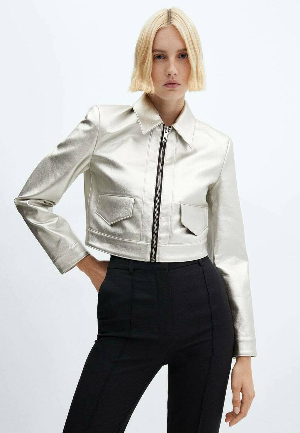 

Легкая куртка Silver Mango, цвет silver