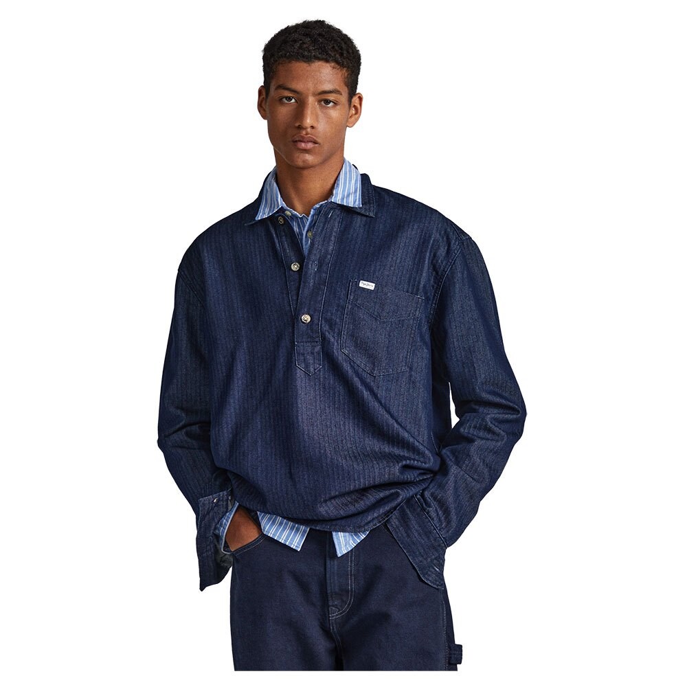 

Рубашка с длинным рукавом Pepe Jeans Jermain, синий