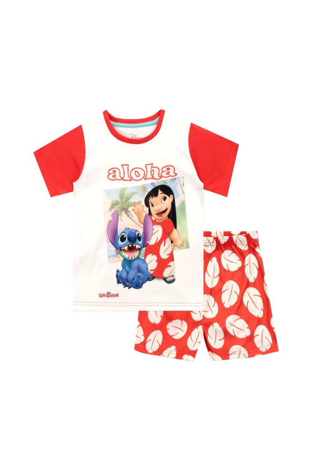 Пижама «Алоха Лило и Стич» Disney, красный школьная сумка лило и стич disney фиолетовый