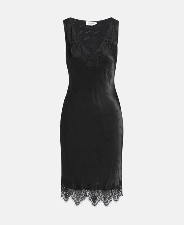 

Атласное платье Blugirl Blumarine, черный