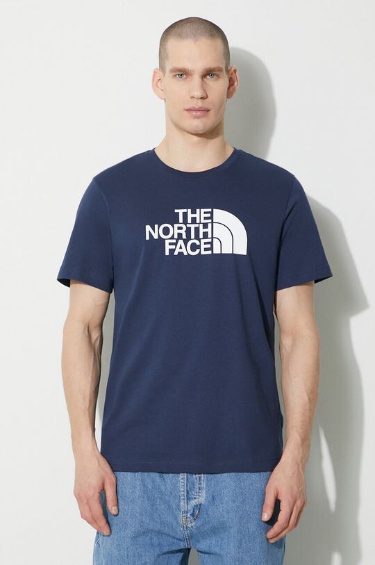 

Хлопковая футболка MS/S Easy Tee The North Face, темно-синий