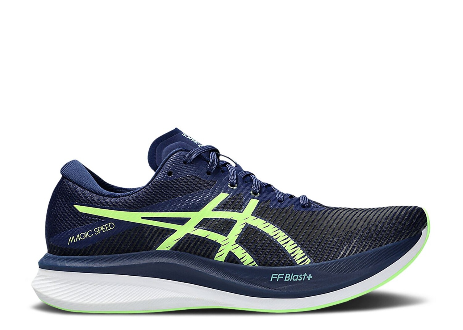 

Кроссовки ASICS Magic Speed 3 'Blue Expanse Illuminate Green', синий