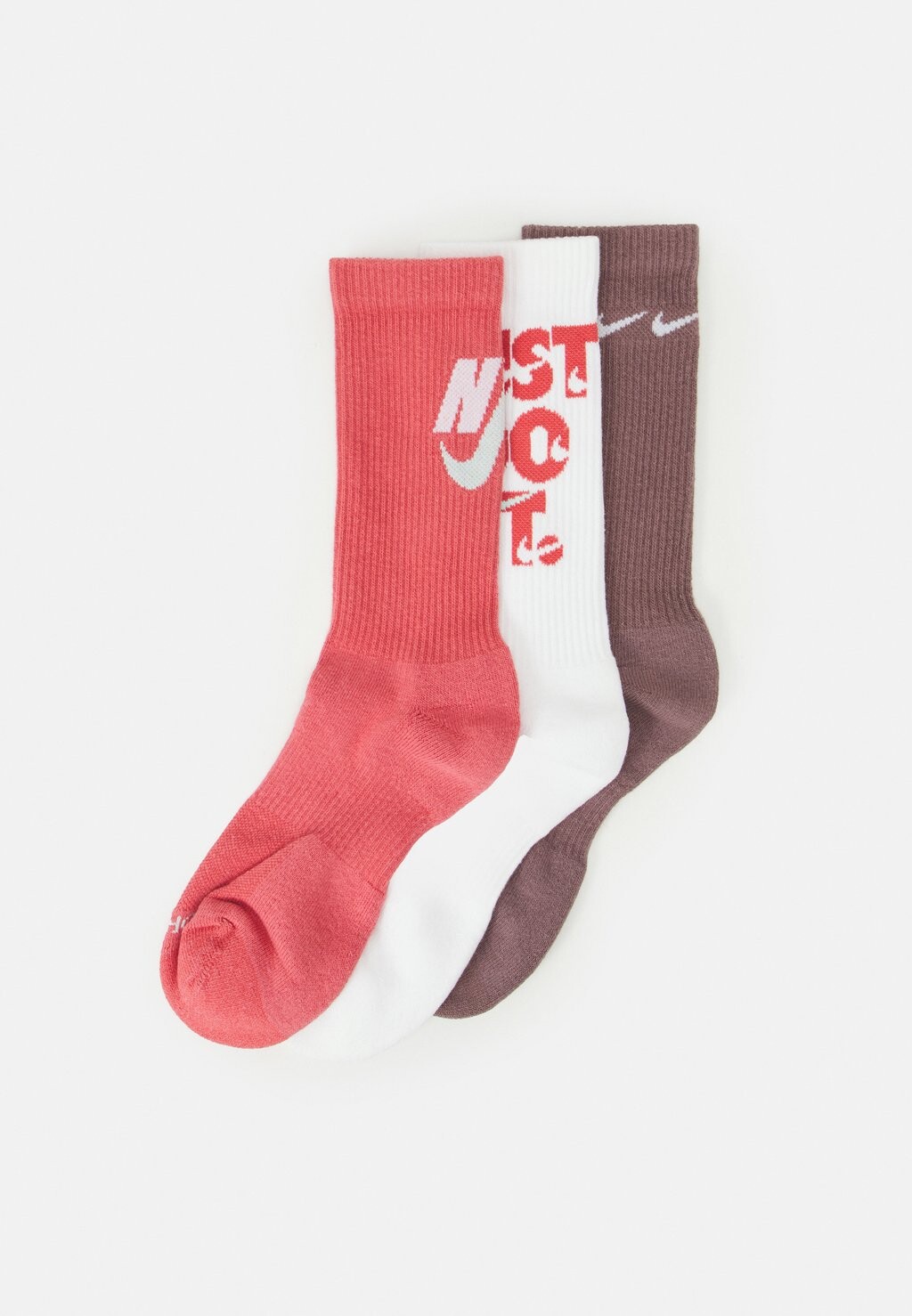 

Спортивные носки Nike Everyday Plus Cush Crew 3 Pack Unisex, сливовый eclipse/белый/adobe