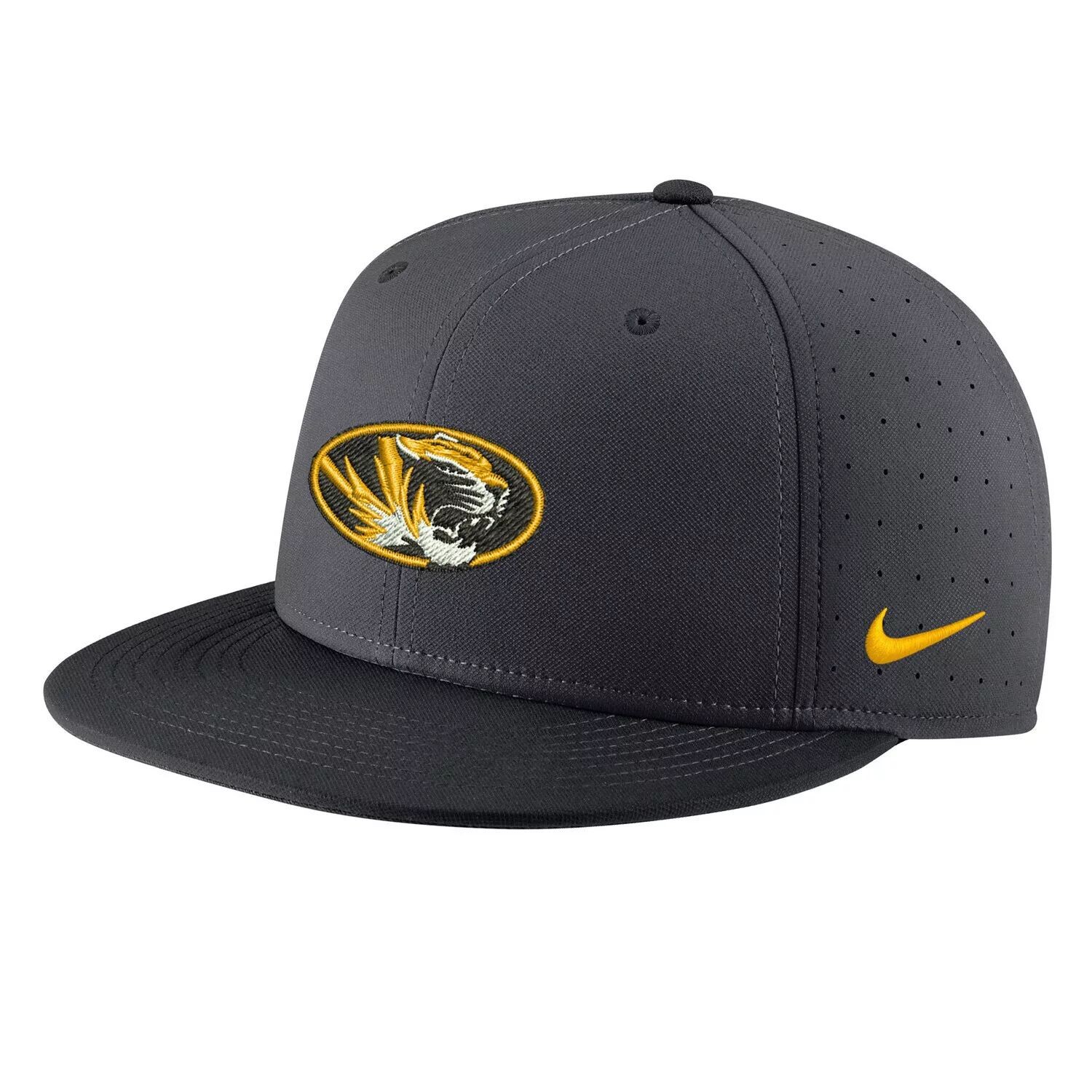

Мужская приталенная бейсболка Nike Black Missouri Tigers Aero True Baseball Performance