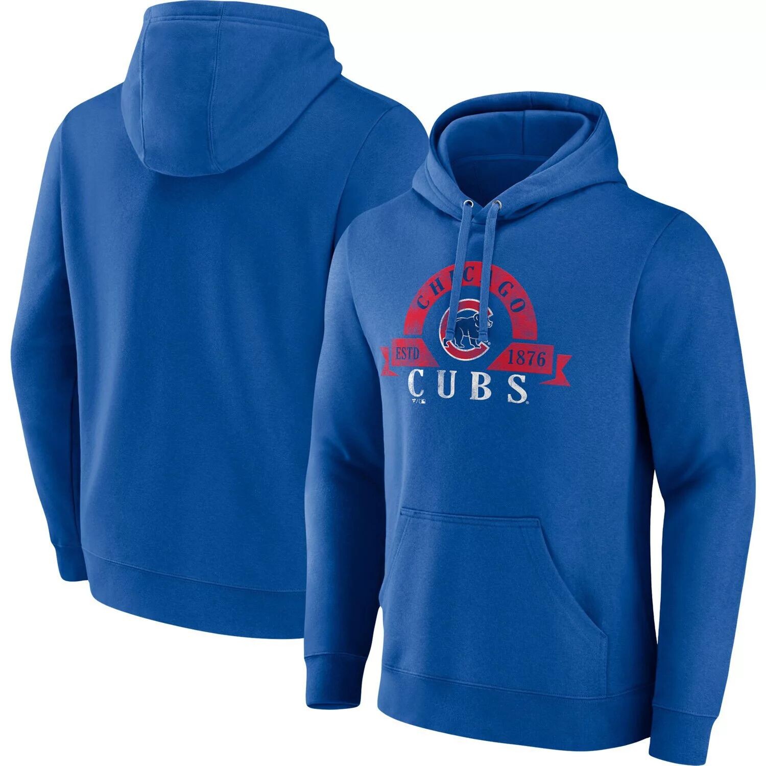 

Мужской фирменный пуловер с капюшоном Royal Chicago Cubs Big & Tall Fanatics
