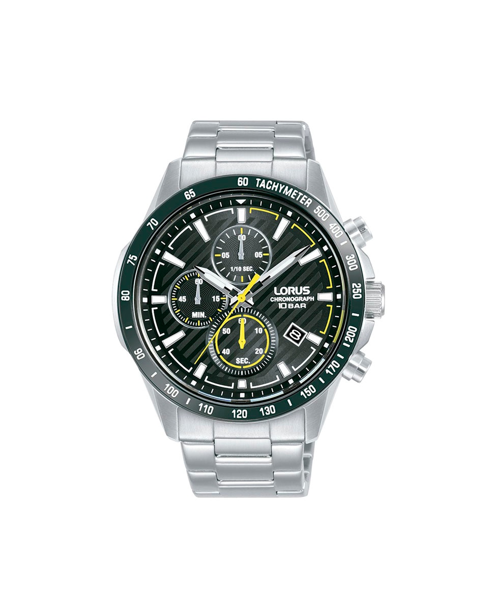 цена Мужские часы Sport man RM397HX9 со стальным и серебряным ремешком Lorus, серебро