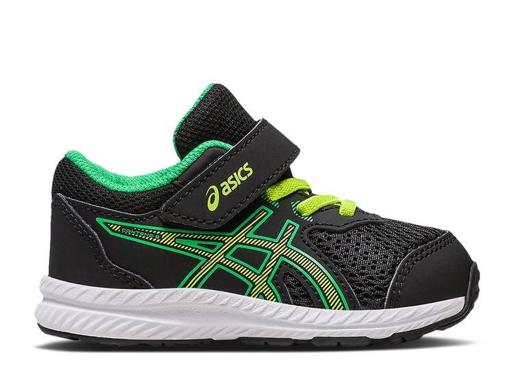 

Кроссовки ASICS CONTEND 8 TD 'BLACK LIME ZEST', черный