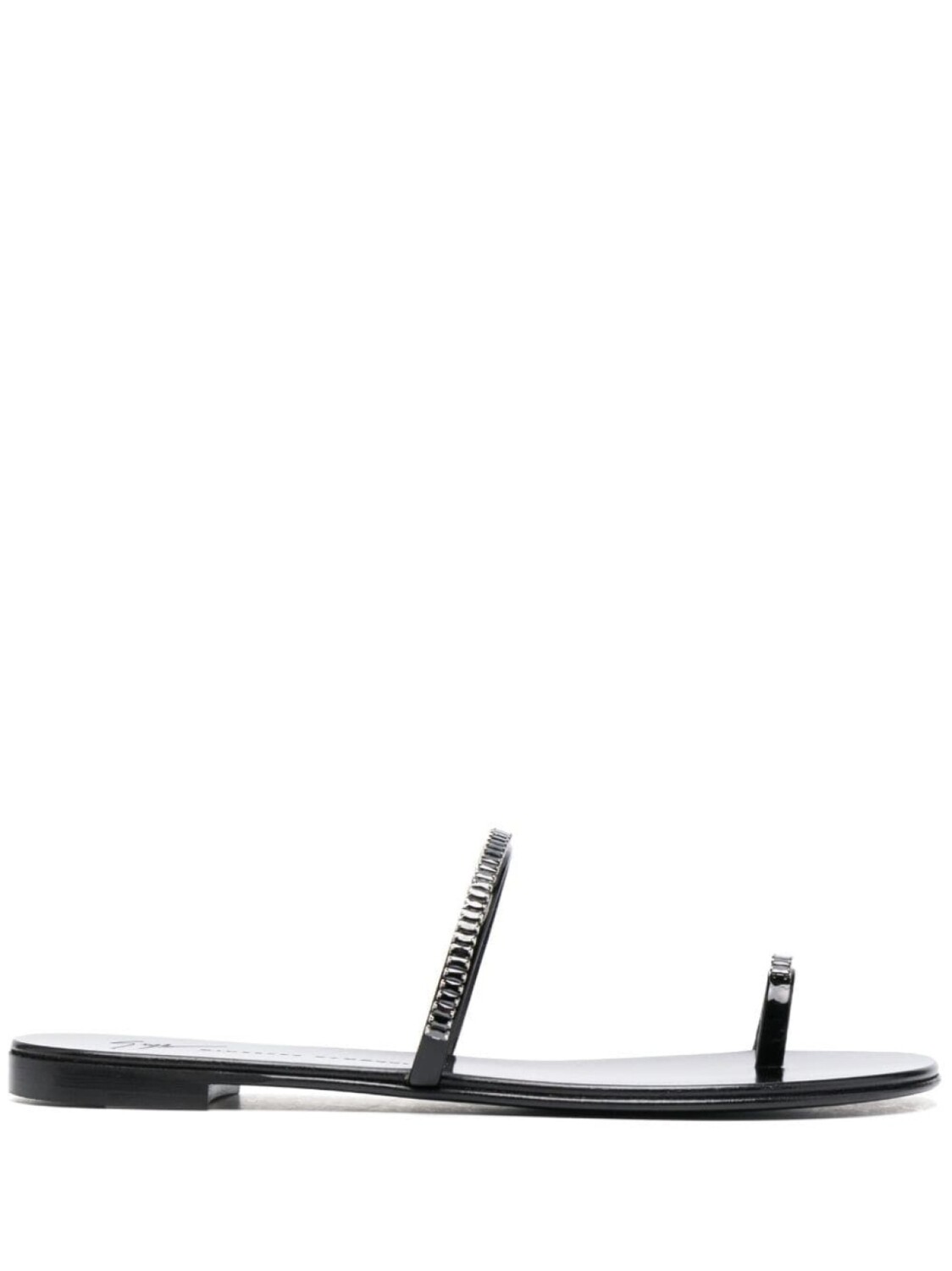

Giuseppe Zanotti шлепанцы с кристаллами, черный