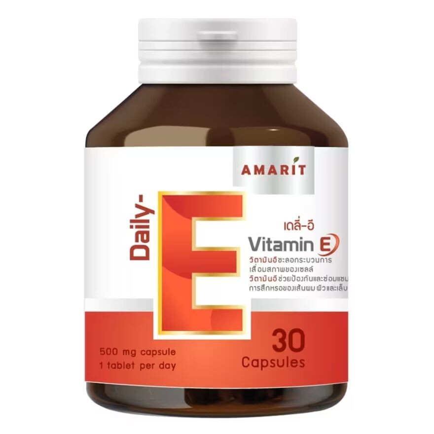 

AMARIT Ежедневный витамин Е с витамином Е, 30 капсул, Red