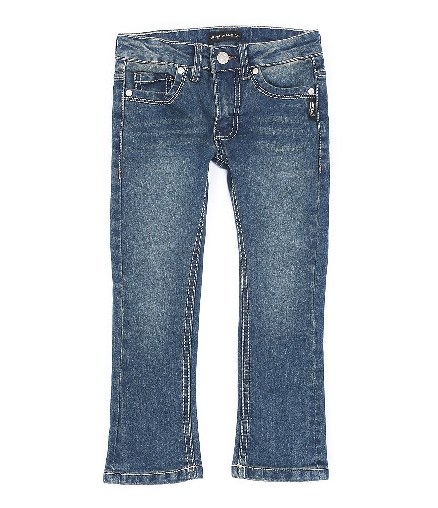 

Джинсы Tammy Bootcut для маленьких девочек 4T-6X Silver Jeans Co., синий