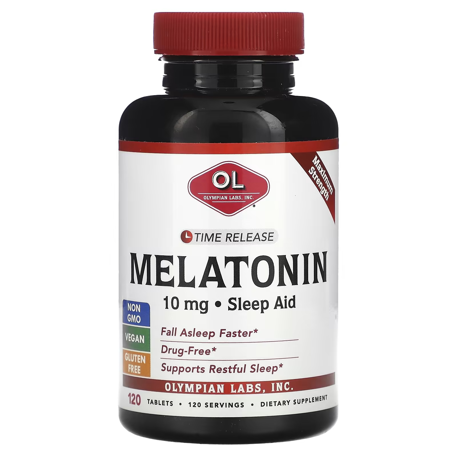 Olympian Labs Мелатонин замедленного высвобождения 10 мг 120 таблеток