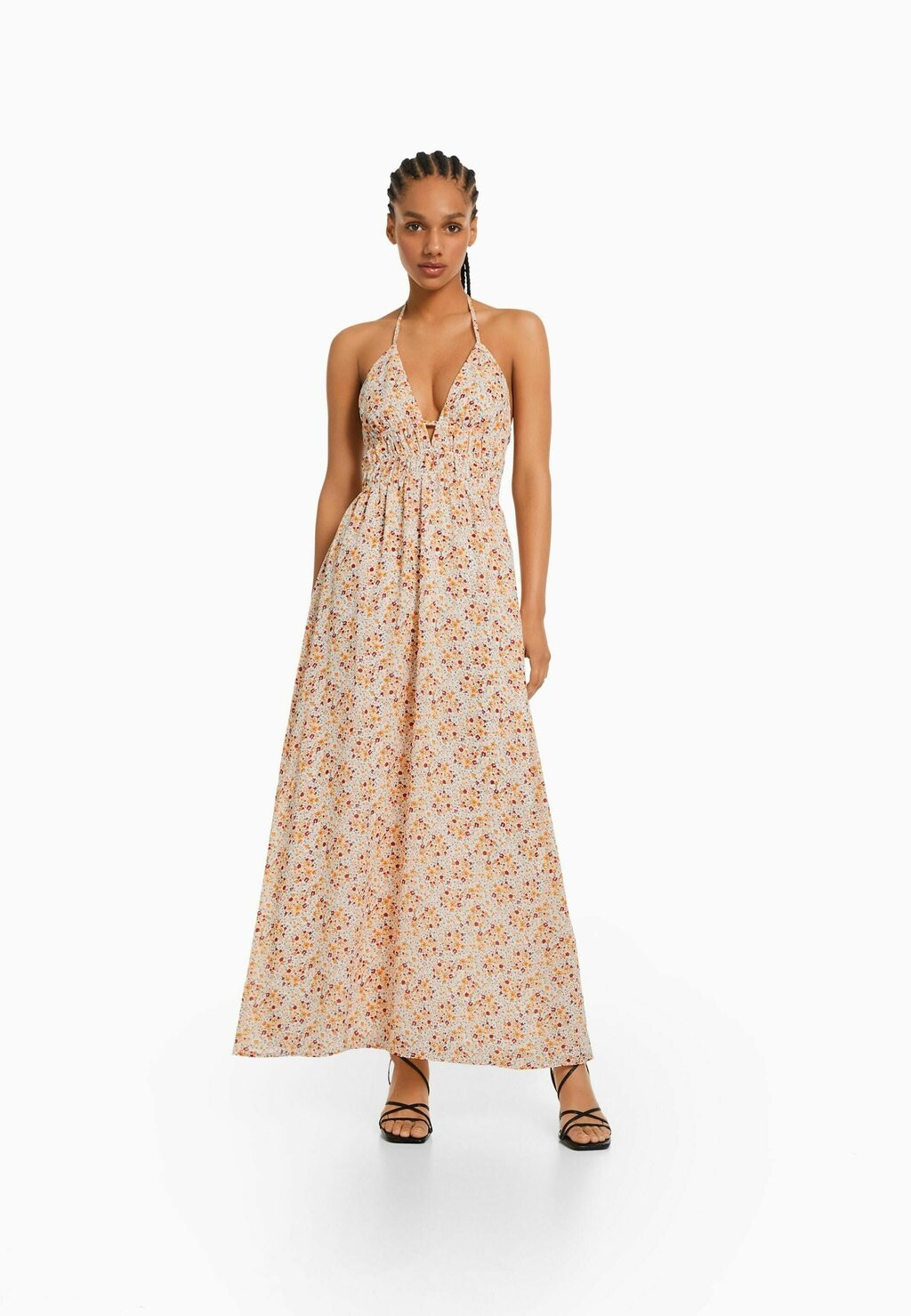 

Длинное платье Bershka, мультиколор