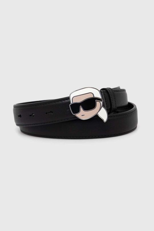 

Кожаный ремень Karl Lagerfeld, черный