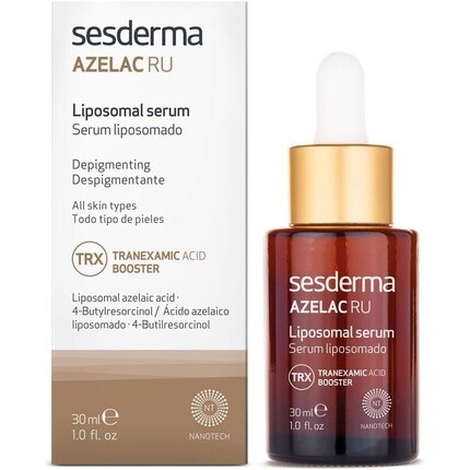 Azelac Ru Липосомальная сыворотка для неровного тона кожи 30 мл, Sesderma sesderma набор для улучшения тона кожи флюид 50 мл сыворотка 30 мл крем для век 15 мл sesderma azelac ru