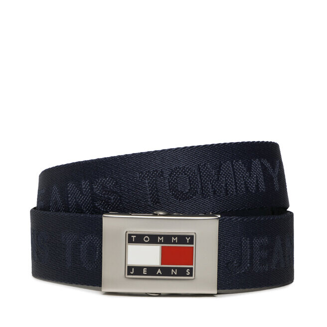 Ремень Tommy Jeans TjmHeritage Belt, зеленый/темно-синий