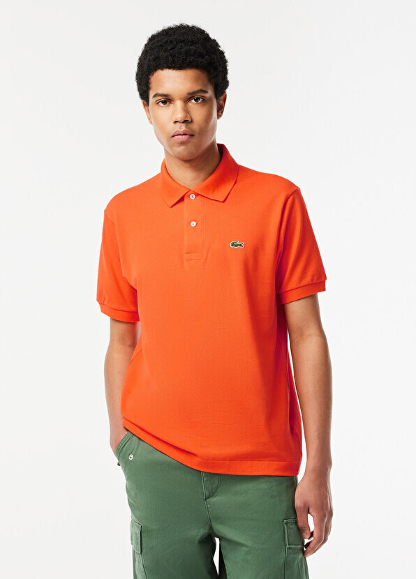 

Мужская футболка-поло classic fit l.12.12 оранжевая Lacoste, Оранжевый