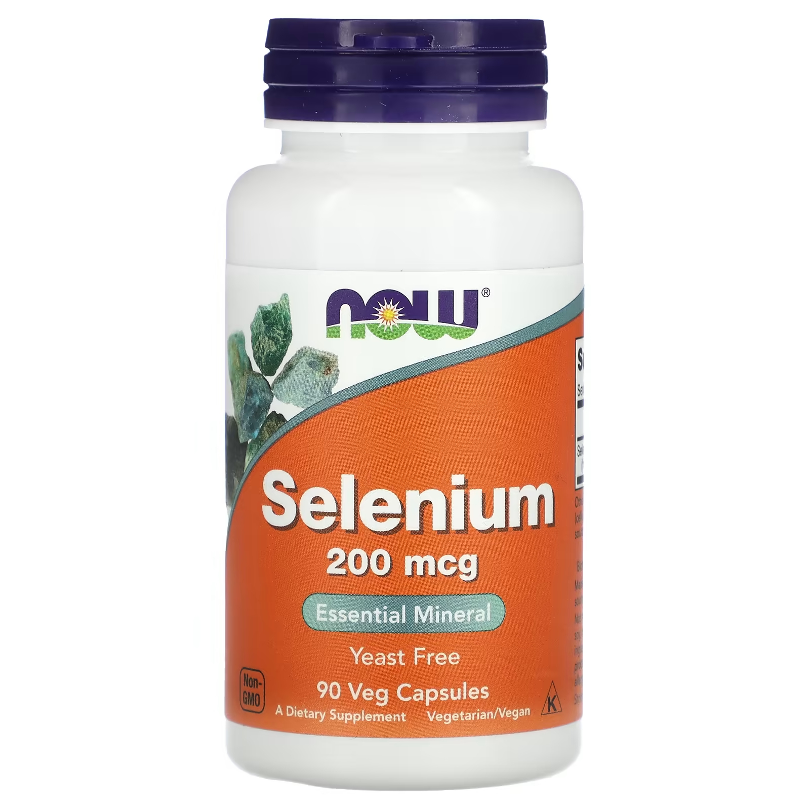 Селен Now Foods 200 мкг, 90 растительных капсул natural factors selenoexcell селен 200 мкг 90 капсул
