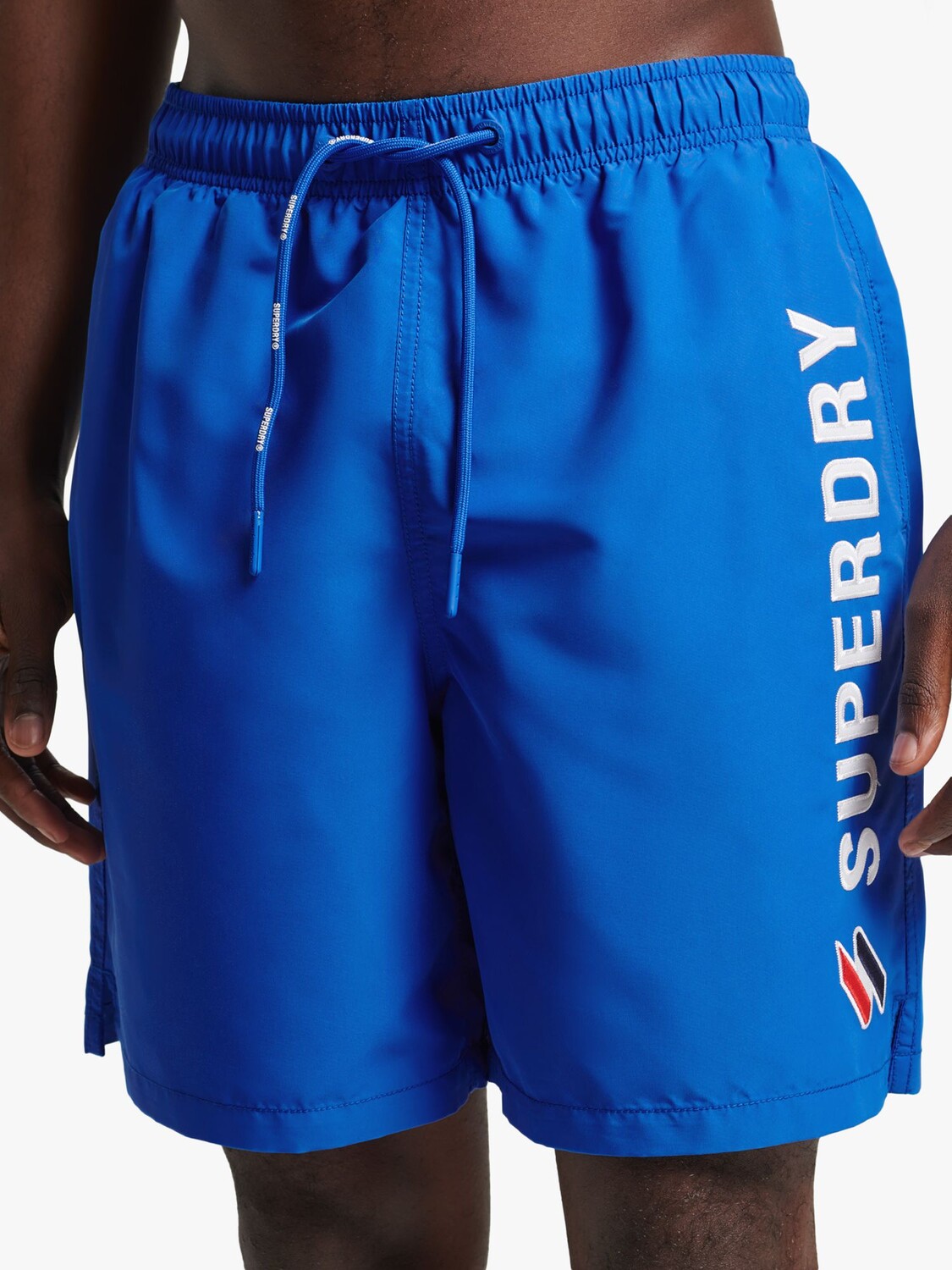 

Шорты для плавания Superdry Code Applique, 19 дюймов из переработанного материала, цвет Racer Cobalt